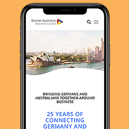 Website für das German Australian Business Council